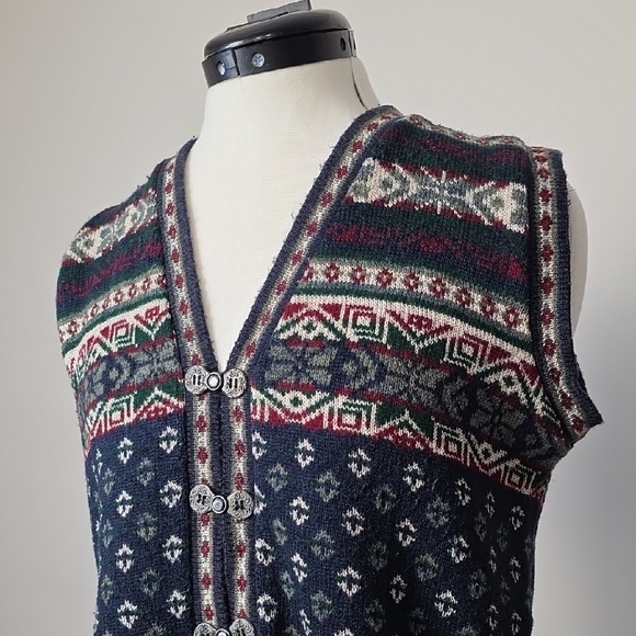 Vintage Knit Nordic Vest β No Tag (Estimated Size: Medium) - Picture 2 of 7